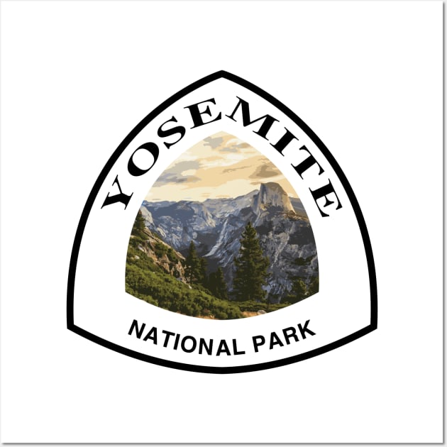 Yosemite National Park shield Wall Art by nylebuss